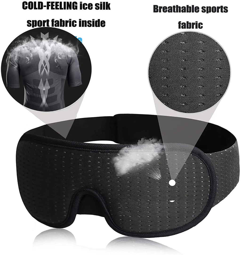 Contoured 3D Sleep Mask – Total Blackout