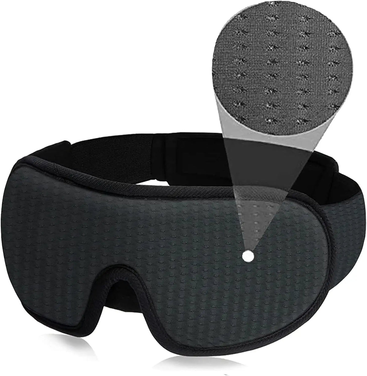 Contoured 3D sleep mask in gray