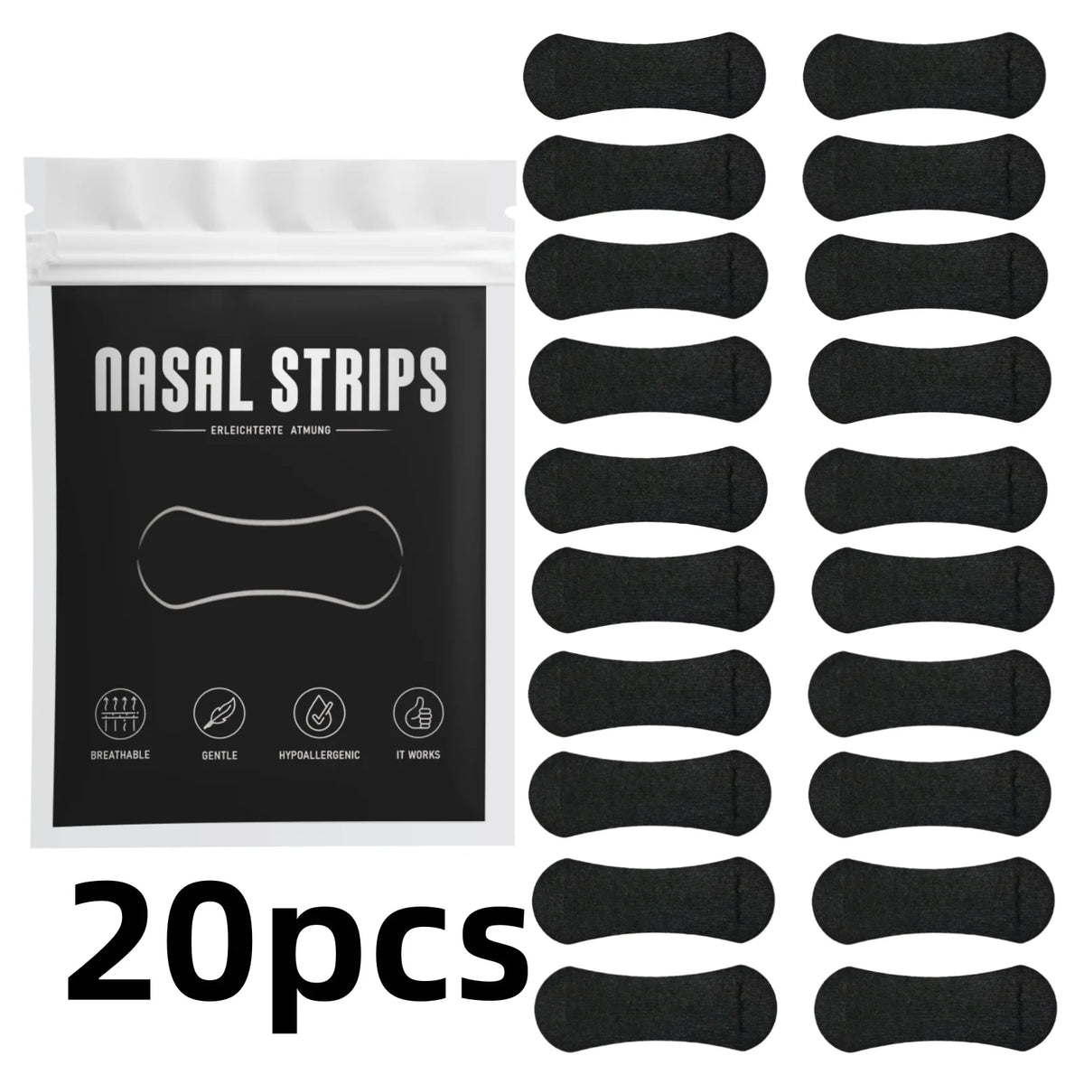 Pack of 20 nasal strips